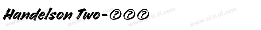 Handelson Two字体转换
